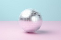 Silver disco ball sphere celebration technology.
