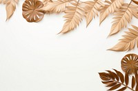 Tropical leaves border backgrounds pattern plant.