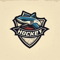 Shark logo badge sports.