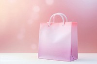 Shopping bag gradient background handbag pink consumerism.