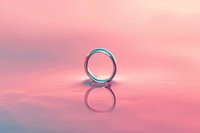 Wedding ring in gradient background jewelry pink accessories.