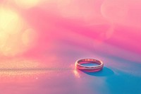 Wedding ring in gradient background jewelry pink red.