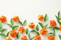 Mandarin orange border origami paper backgrounds.