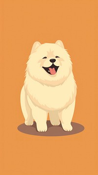 Chow chow sticker mammal animal pet.