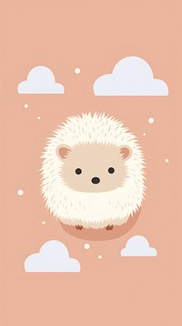 Hedgehog sticker mammal animal nature.