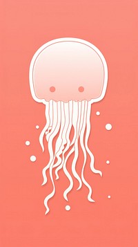 Jelly fish sticker jellyfish invertebrate transparent.