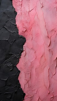 Pink-black rough paint wall.