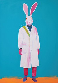 Rabbit doctor hospital art representation creativity.