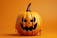 Halloween pumpkin face anthropomorphic jack-o'-lantern.