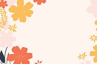 Flowers border backgrounds abstract pattern.