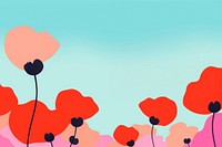 Poppy border backgrounds flower plant.