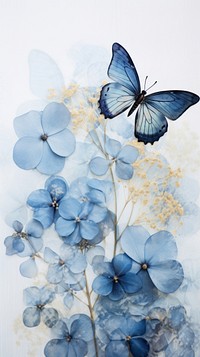 Flower butterfly painting animal.
