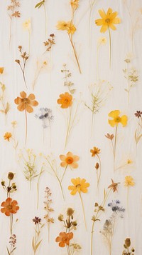 Real pressed spring flowers backgrounds wallpaper pattern.