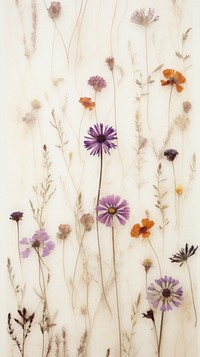 Real pressed wildflower field flower backgrounds pattern purple.