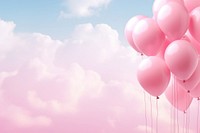 Balloons border background backgrounds pink tranquility.