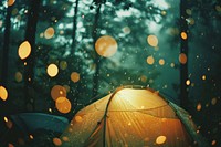Camping light leaks outdoors nature tent.