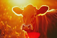 Cow light leaks livestock mammal animal.
