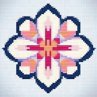 Cross stitch patter flower backgrounds embroidery graphics.