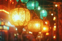 Ramadan light leaks festival architecture illuminated.