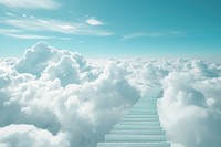 Photo of stair cloud sky architecture.