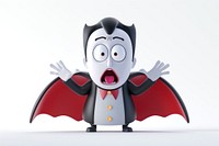 Dracula cartoon face anthropomorphic.
