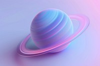 An space planet sphere purple blue.