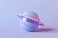 An space planet sphere purple blue.