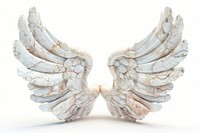 Marble pair of wings white white background accessories.