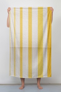 Yellow stripes towel