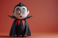 Cute Dracula cartoon anthropomorphic representation.