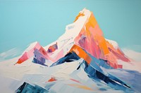 Mount Everest painting mountain nature.