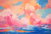 Cloud painting backgrounds outdoors.