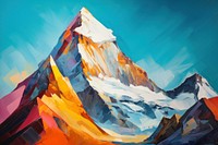 Mount Everest painting mountain outdoors.