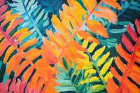 Fern leaf painting backgrounds plant.