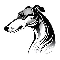 Greyhound dog greyhound drawing mammal.