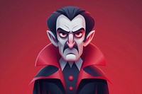Dracula cartoon portrait photography.