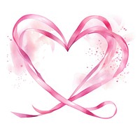 Ribbons heart shaped border pink white background creativity.