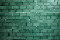 Vintage green tile wall architecture backgrounds brick.