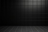 Photo of black tile wall architecture backgrounds repetition.
