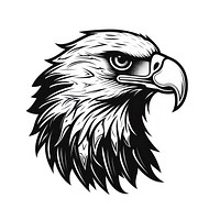 Eagle bird logo monochrome.