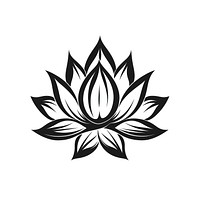 Lotus logo white black.
