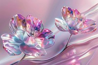 Surreal abstract style flowers backgrounds pattern shiny.