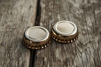 Beer bottle caps jewelry metal ring.