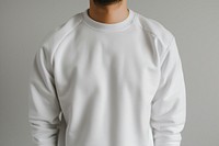 Blank white longsleeve sweatshirt sweater adult.