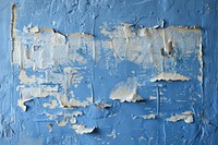 Blue rough paint wall.