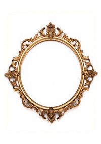 Baroque circle frame vintage jewelry locket photo.
