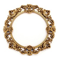 Baroque circle frame vintage jewelry pendant locket.