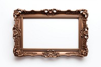 Brown frame vintage white background architecture rectangle.