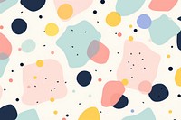 Cute confetti pastel backgrounds abstract pattern creativity.