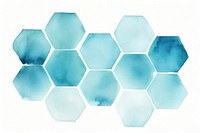 White and turquoise hexagon backgrounds honeycomb repetition.